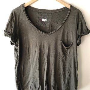 Anthropologie V-neck Tee with Pocket
